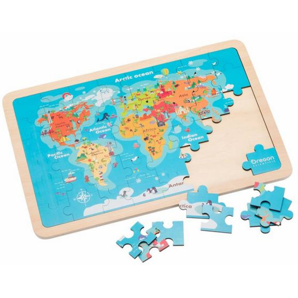 Oregon Scientific Mapas mundiais do puzzle mágico com realidade aumentada