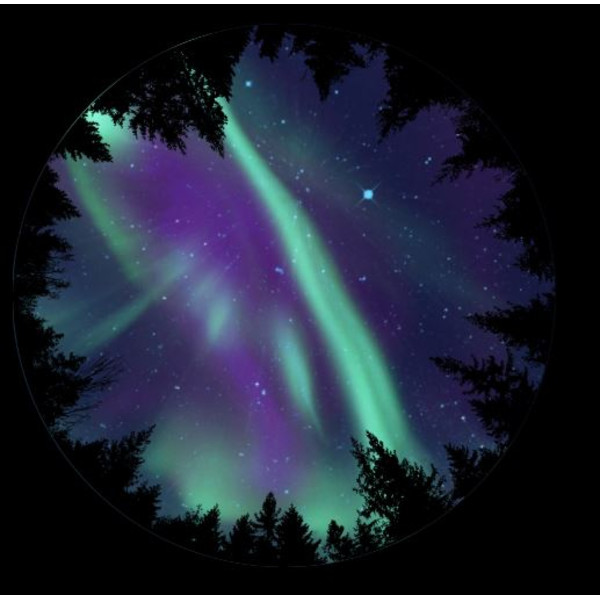 astrial Deslize para o Planetário Homestar da Sega Aurora Borealis Scenic