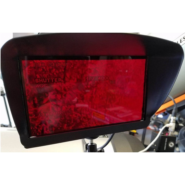 Lunatico Red shield for 7” monitor RI