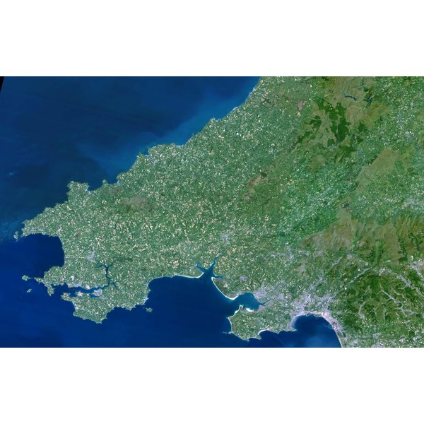 Planet Observer Mapa regional Região South West Wales