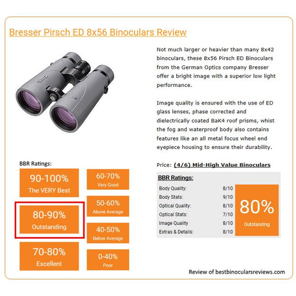 Bresser Binóculo 8x56 Pirsch ED