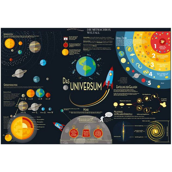 National Geographic Kit sortimento Caixa prática "O universo"