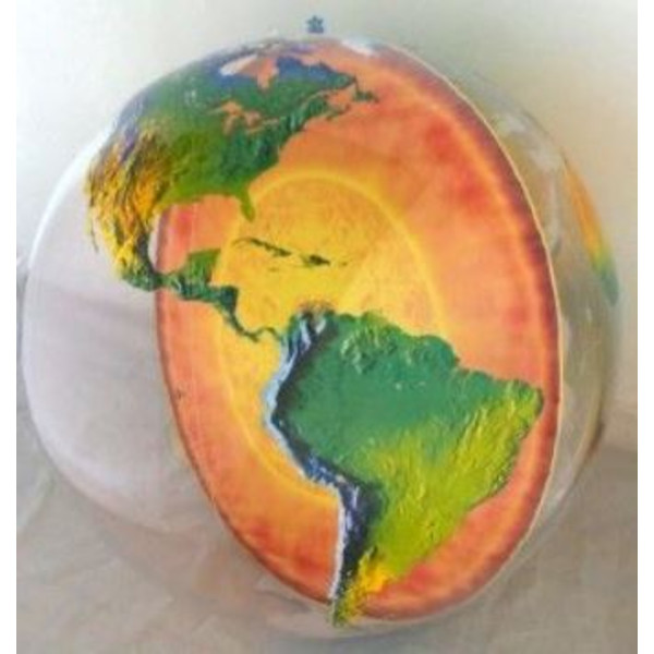 Globo insuflável com núcleo terrestre 92 cm