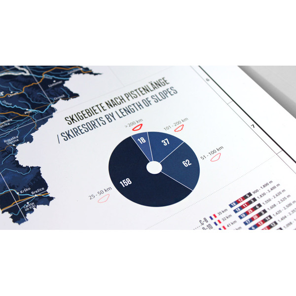 Marmota Maps Mapa regional Map of the Alps with 268 Ski Resorts