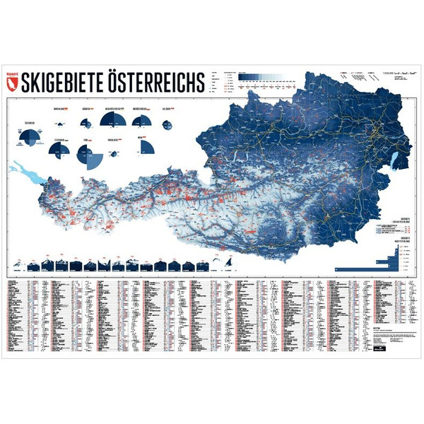 Marmota Maps Mapa Estâncias de esqui da Áustria