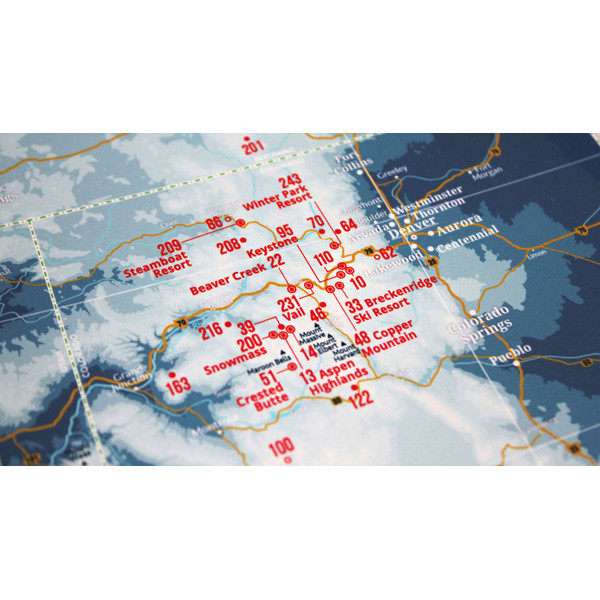 Marmota Maps Mapa regional Ski Resorts of the West