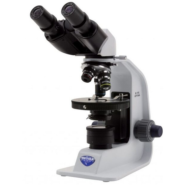 Optika Microscópio B-150P-BRPL, bino, pol, plano, bateria, 400x