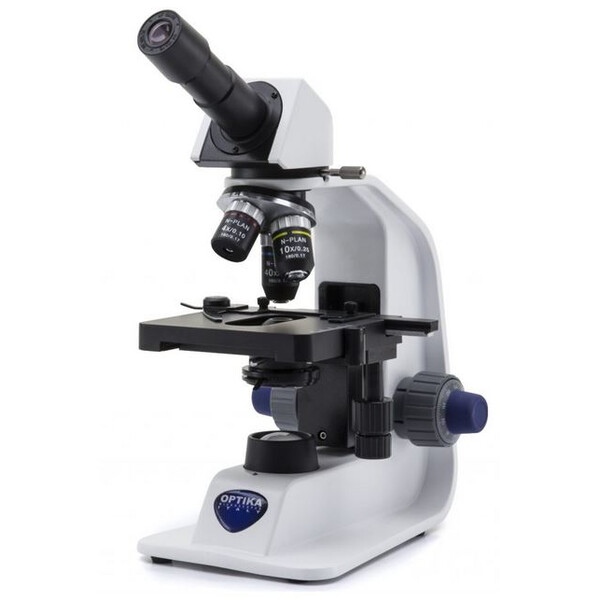 Optika Microscópio B-152R-PL, mono, plano, bateria recarregável, 400x