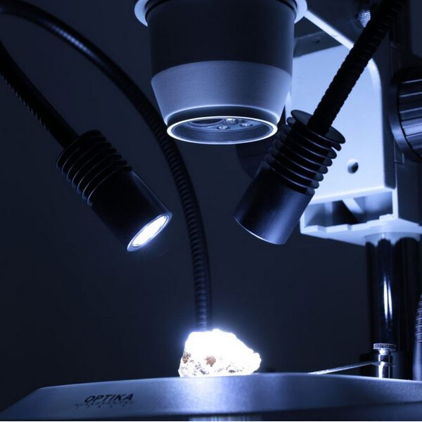 Optika Microscópio estéreo zoom SZO-1, bino, 6,7-45x, Coluna base, sem Iluminação