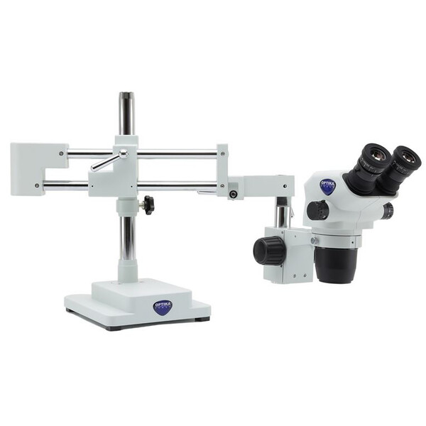 Optika Microscópio estéreo zoom SZO-9, bino, 6,7-45x, suspenso, AM Arms, sem Iluminação
