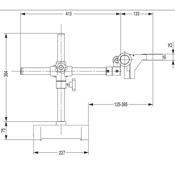 Nikon Overhanging stand G-US2 , 1 braço, base ou suporte da cabeça