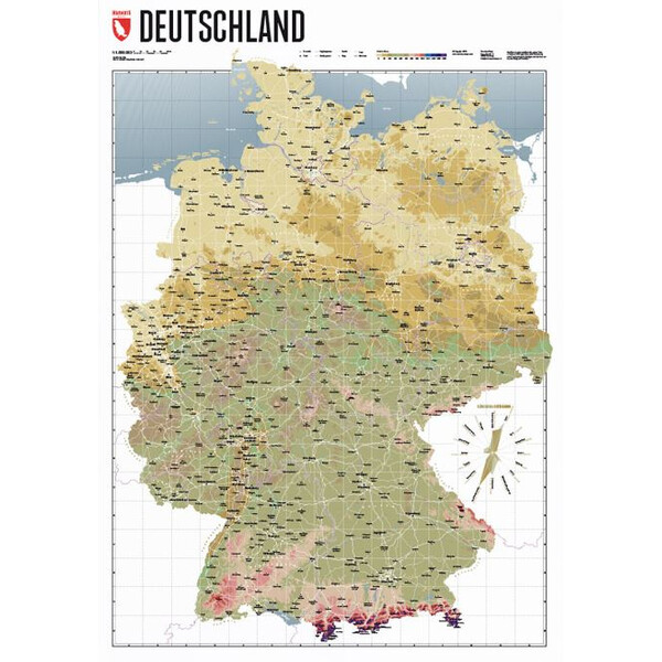 Marmota Maps Mapa Deutschlandkarte Atlas Retro