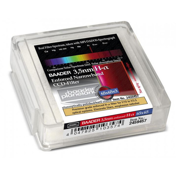 Baader Filtro Ultra-Narrowband 3.5nm H-alpha 65x65mm