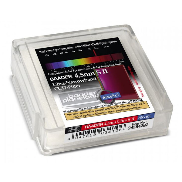 Baader Filtro Ultra-Narrowband 4.5nm S II 65x65mm