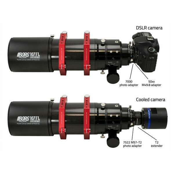 BORG Refrator apocromático AP 107/417 FL PLUS OTA