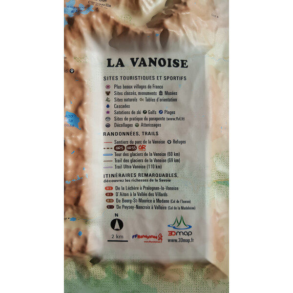 3Dmap Mapa regional La Vanoise