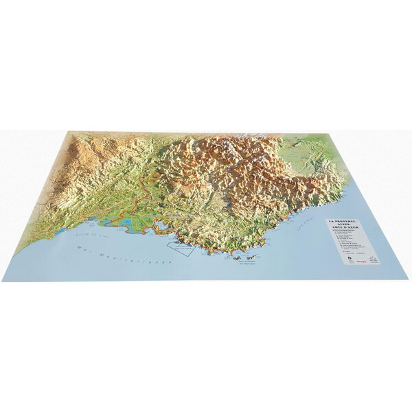 3Dmap Mapa regional La Provence-Alpes-Cotes d'Azur