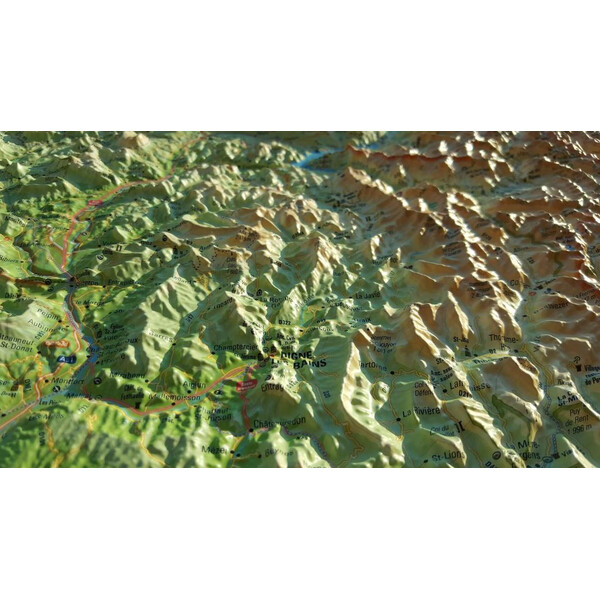 3Dmap Mapa regional Les Alpes-de-Hautes- Provence