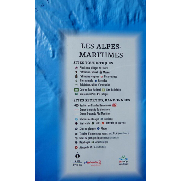 3Dmap Mapa regional Les Alpes Maritimes