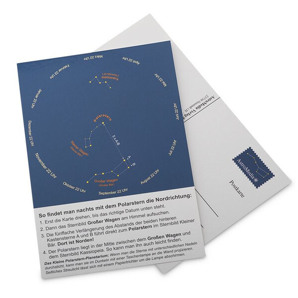 AstroMedia Polarsternfinder Postkarte 10 Stück