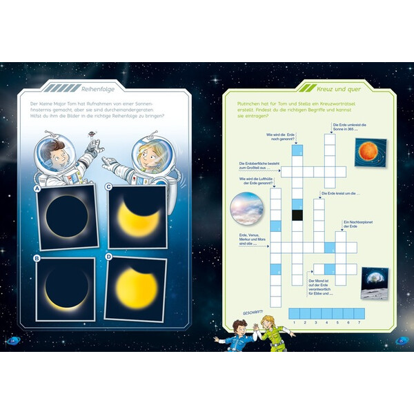 Tessloff-Verlag O pequeno Major Tom. Puzzle divertido Olhar para a Terra