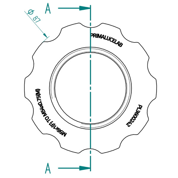 PrimaLuceLab Adaptador de câmera ESATTO 2" M54