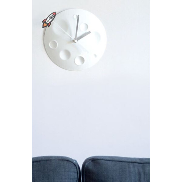 suck UK Relógio Rocket Moon Clock