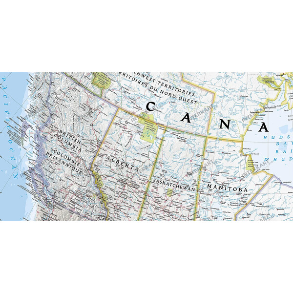 National Geographic Mapa Canadá 96 x 81cm