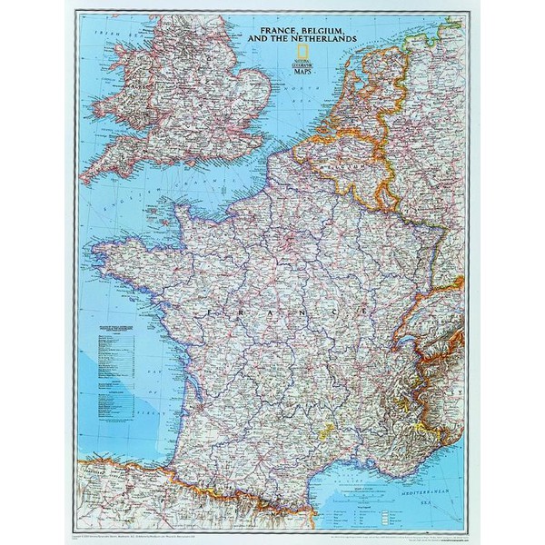 National Geographic Mapa França