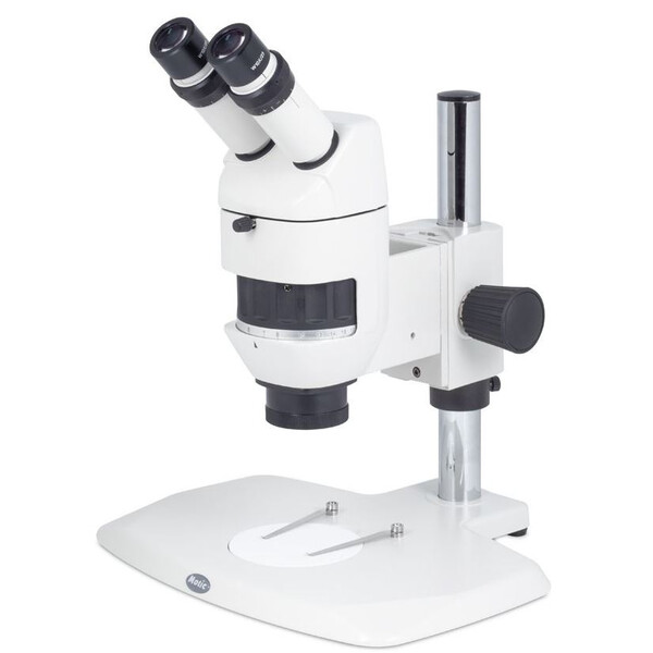 Motic Microscópio estéreo com zoom K-700P, Binóculo, CMO, sem Iluminação, 10x-52x