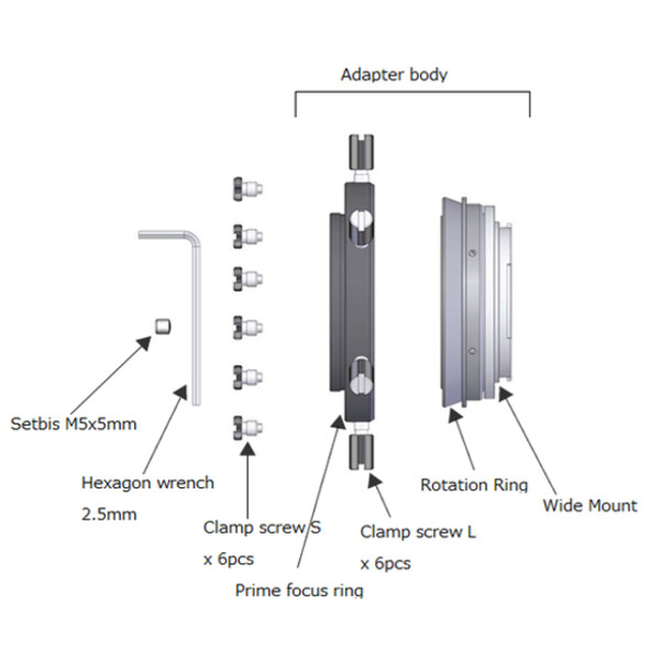 Vixen Adaptadores 60DX para Nikon