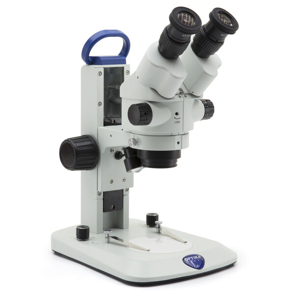 Optika Microscópio stéreo SLX-2, luz reflectida e trasmitida, zoom, 7-45x, LED, bino