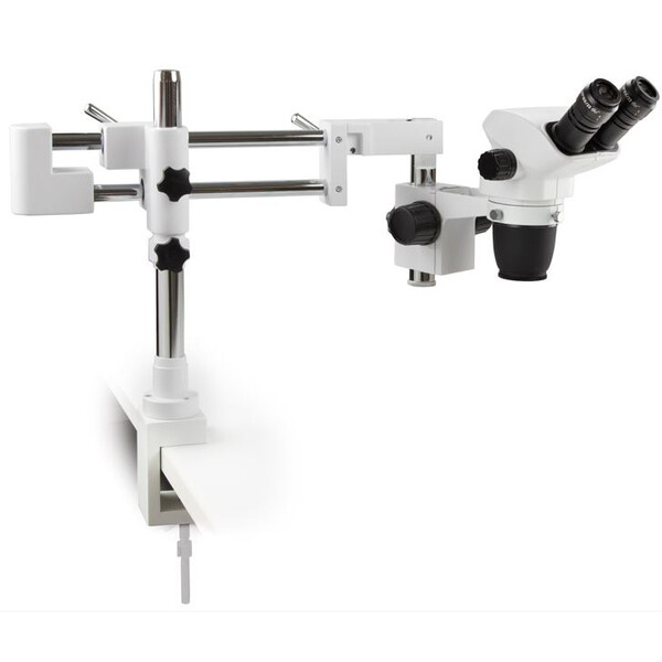 Euromex Microscópio estéreo zoom NZ.1702-BC, 6.5-55x, Doppelarm, Tischklemme, bino