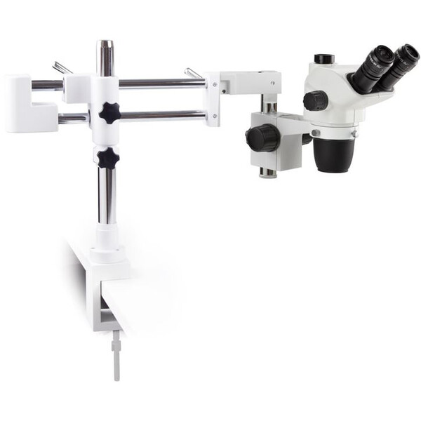 Euromex Microscópio estéreo zoom NZ.1703-BC, 6.5-55x, Doppelarm, Tischklemme, trino