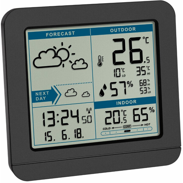 TFA Estação meteorológica Weather station Sky black