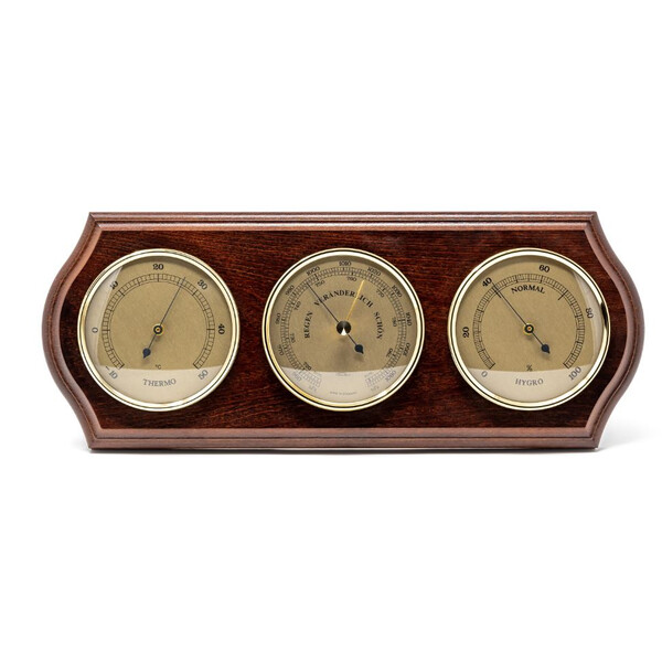 Fischer Estação meteorológica 63mm Mahagoni