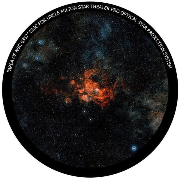 Omegon Diapositivo para o Star Theater Pro com motivo NGC 6357