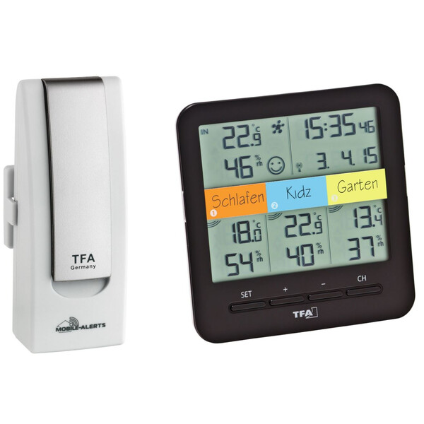 TFA Estação meteorológica Conjunto inicial WeatherHub com termo-higrómetro sem fios