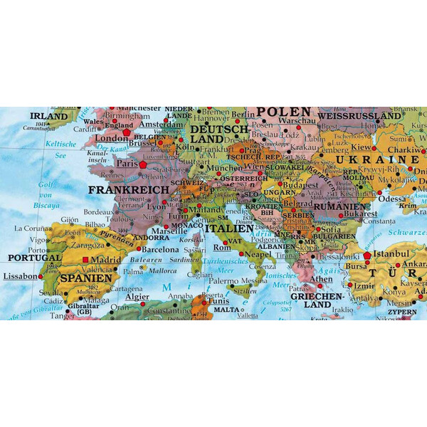 freytag & berndt Mapa mundial político (100 x 70 cm)