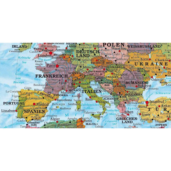 freytag & berndt Mapa mundial politisch (202 x 130 cm)