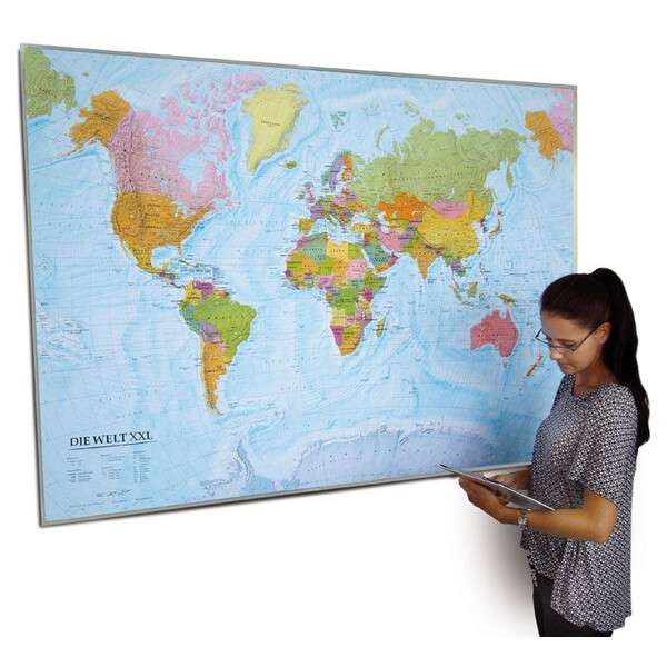freytag & berndt Mapa mundial World map political XXL