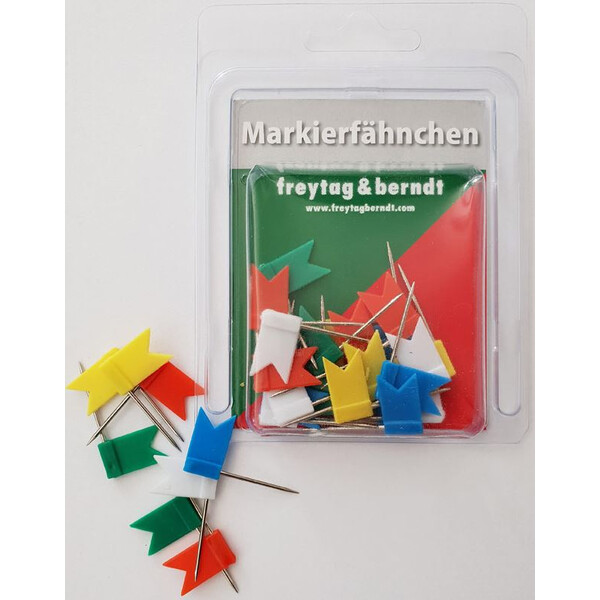 freytag & berndt Bandeiras de marcação 30 peças, cores misturadas