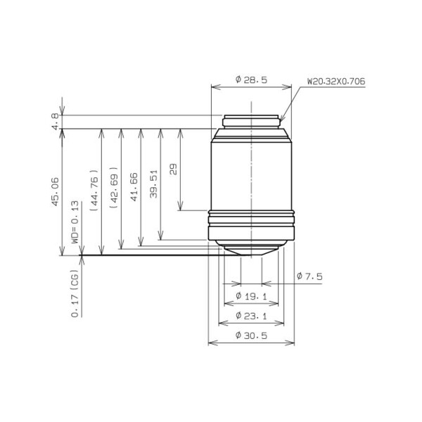 Evident Olympus objetivo UPLXAPO100XO, 100x, plan, apochro