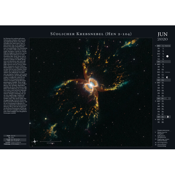 Astronomie-Verlag Weltraum-Kalender 2020