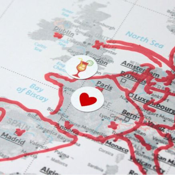 Marmota Maps Autocolantes para Mapas mundiais