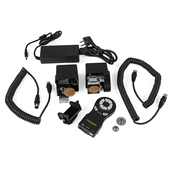 Omegon Montagem Conjunto EQ-500 X com motor de rastreio e buscador polar