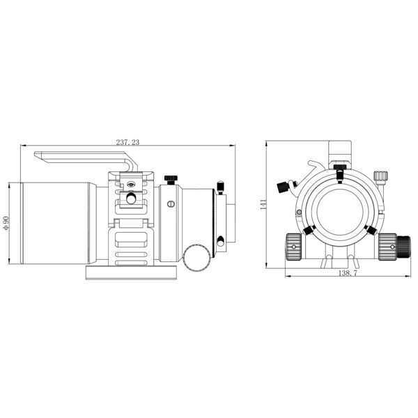 Omegon Refrator apocromático Pro APO AP 61/335 ED OTA + Relatório de teste