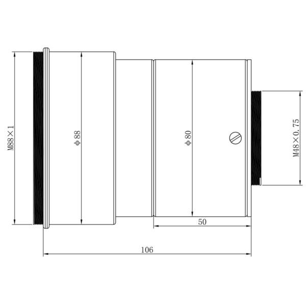 Omegon Refrator apocromático Pro APO AP 140/672 Triplet OTA