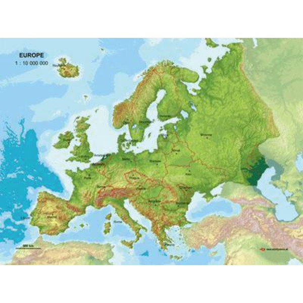 MBM Systems Legítimo mapa 3D da Europa