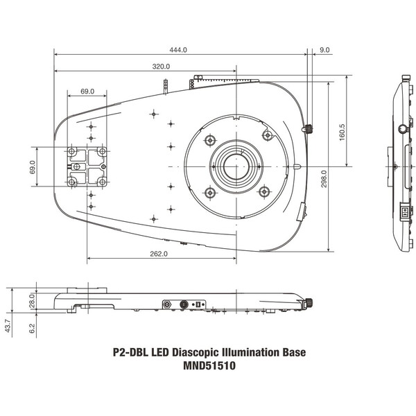 Nikon P2-DBL LED Plain Base for transmitted light